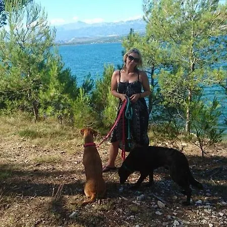 In Karin Gornji With Sea View, Balcony, Air Conditioning, Wi-fi Appartement *